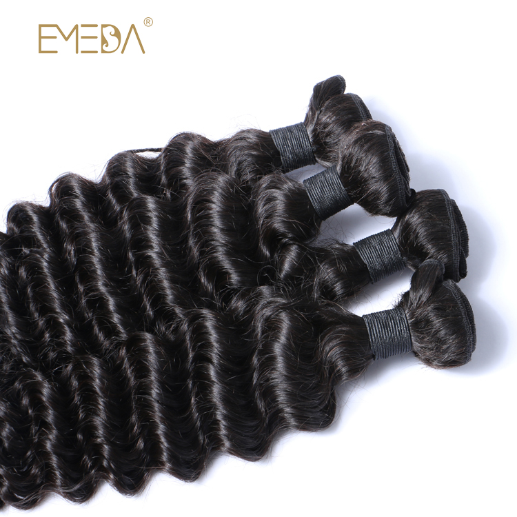 Hair Weave Pure Deep Wave Brazilian Virgin High Quality Cuticle Aligned Hair Mink YL163